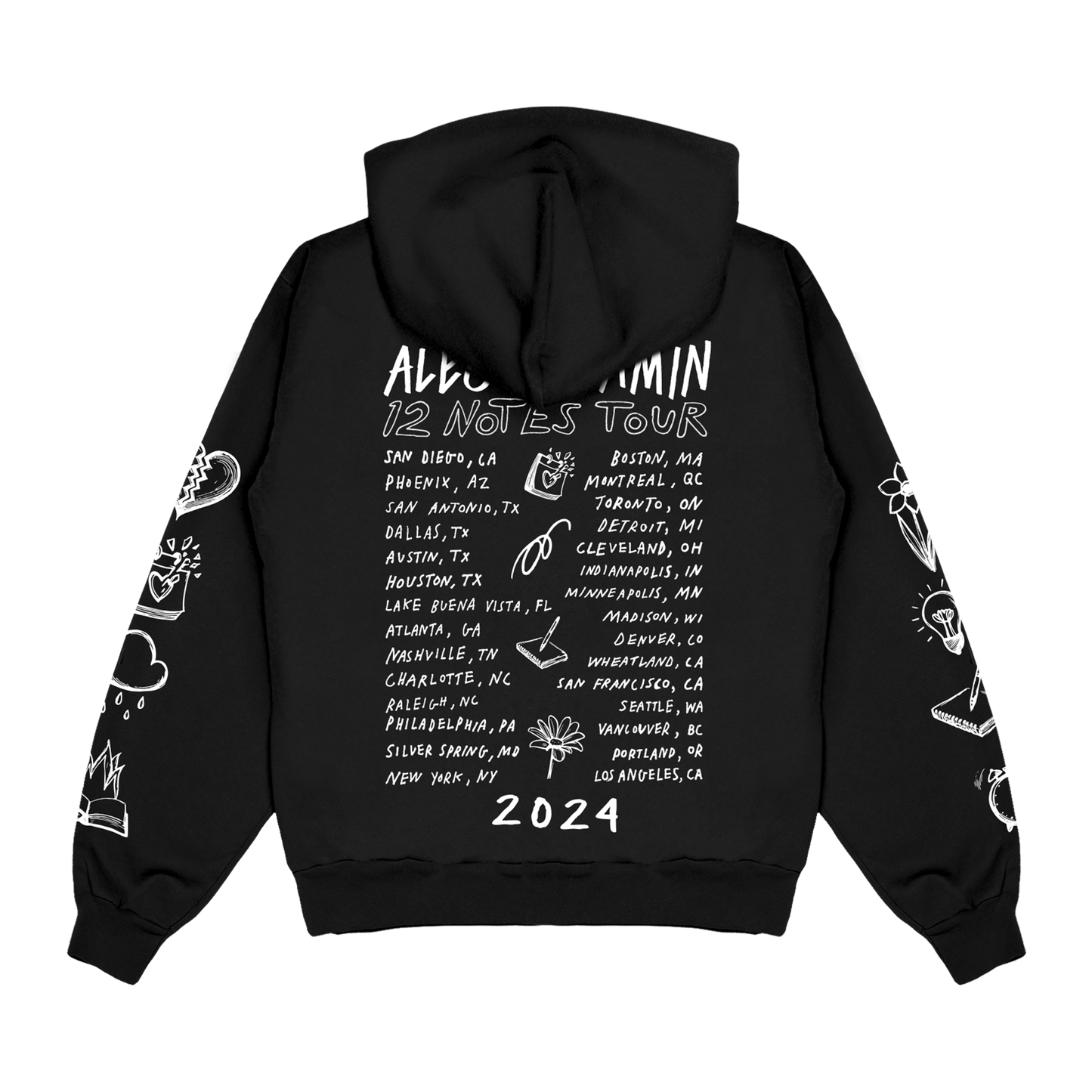 12 Notes Tour Hoodie